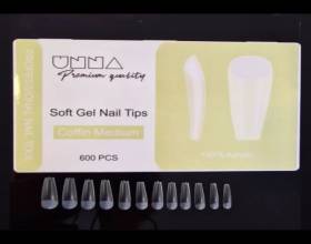 Soft Gel Tips Medium Coffin 